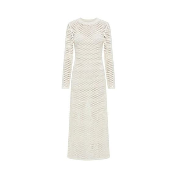 HYACINTH HOUSE Cream Knit Amanyara Maxi Dress Size M NWT Retail $178 Tuckernuck - Picture 8 of 8